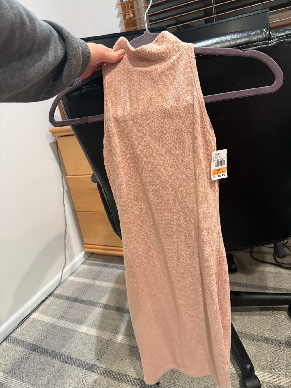 Olivaceous Blush Pink Mini Dress